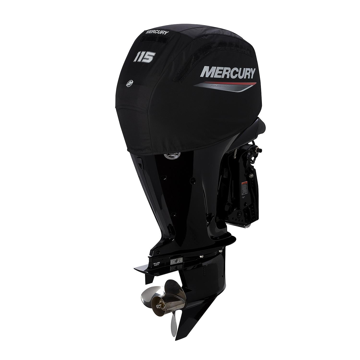 Mercury Marine Vented Splash Cover for 2.1L 115hp FourStroke Outboard Engines, Black, 8M0228509