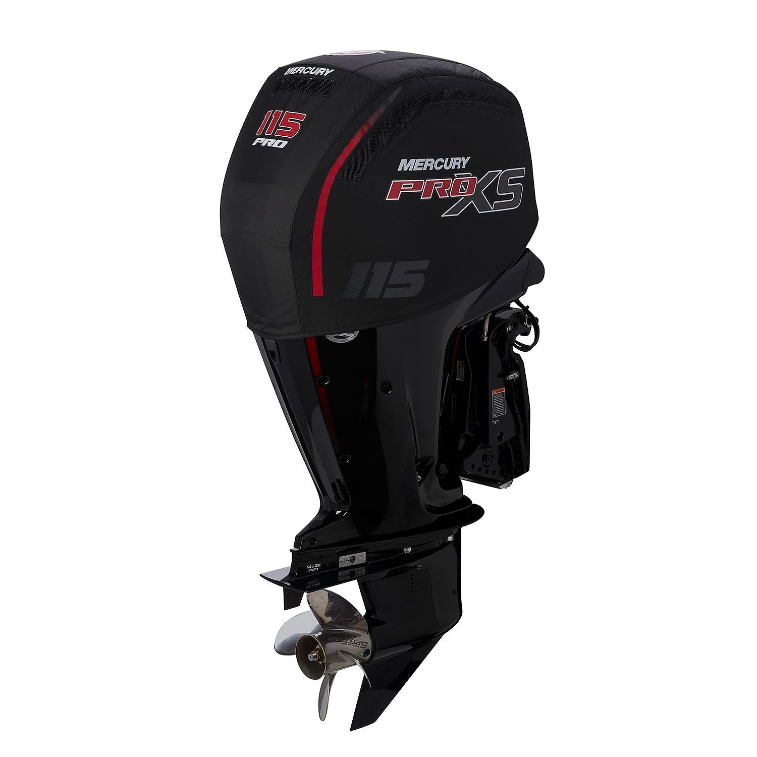 Mercury Marine Vented Splash Cover for 2.1L 115hp Pro XS Outboard Engines, Black, 8M0228530