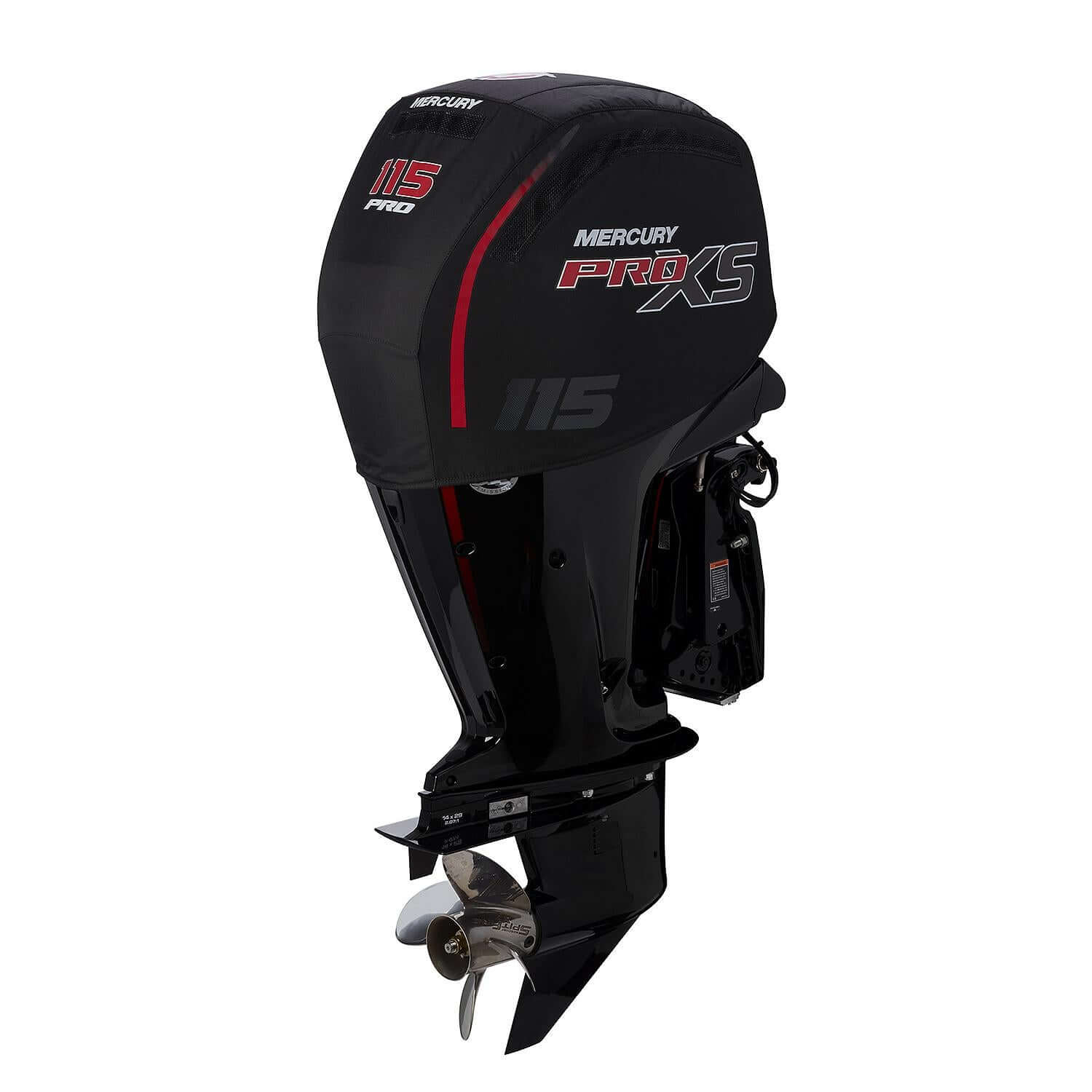 Cache anti-éclaboussures ventilé Mercury Marine pour moteurs hors-bord Pro XS 2.1L 115 ch, Noir, 8M0228530