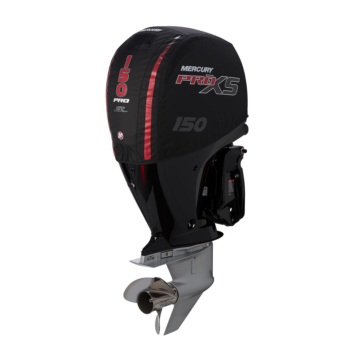Mercury Marine Vented Splash Cover for 150hp Pro XS Outboard Engines, Black, 8M0228531