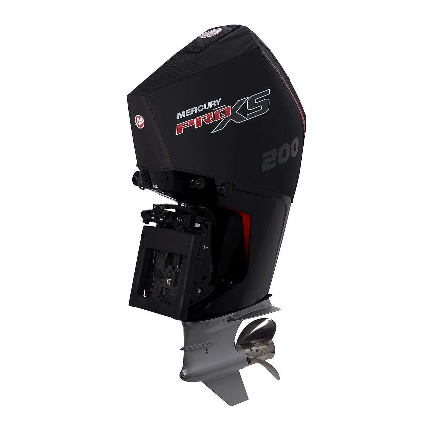 Capot anti-éclaboussures ventilé Mercury Marine pour moteurs hors-bord V8 4,6L 200cv ProXS, noir, 8M0228533