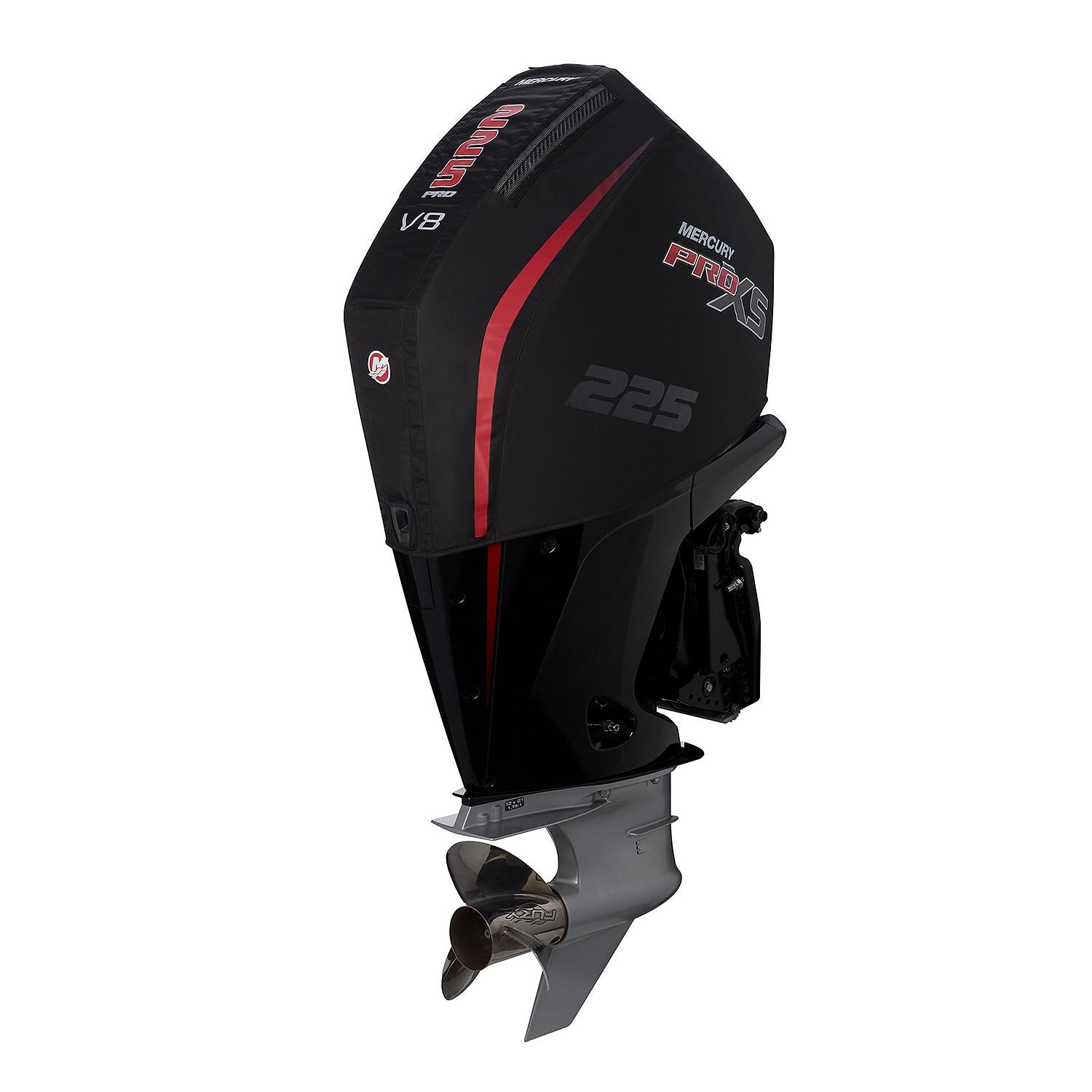 Mercury Marine Vented Splash Cover for 4.6L V8 225hp Pro XS Outboard Engines, Black, 8M0228534