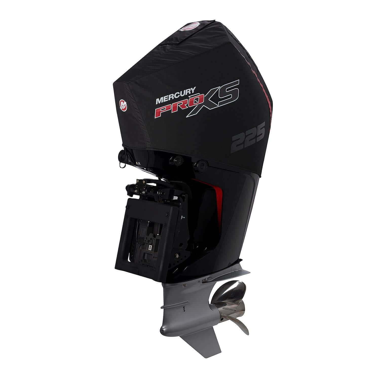 Mercury Marine Housse anti-éclaboussures ventilée pour moteurs hors-bord V8 4.6L 225 ch Pro XS, noire, 8M0228534