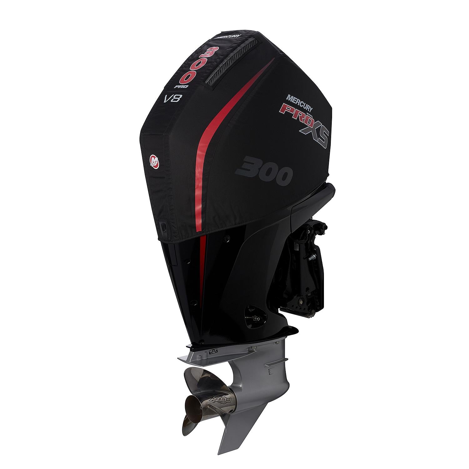 Mercury Marine Vented Splash Cover for 4.6L V8 300hp Pro XS Outboard Engines, Black, 8M0228536