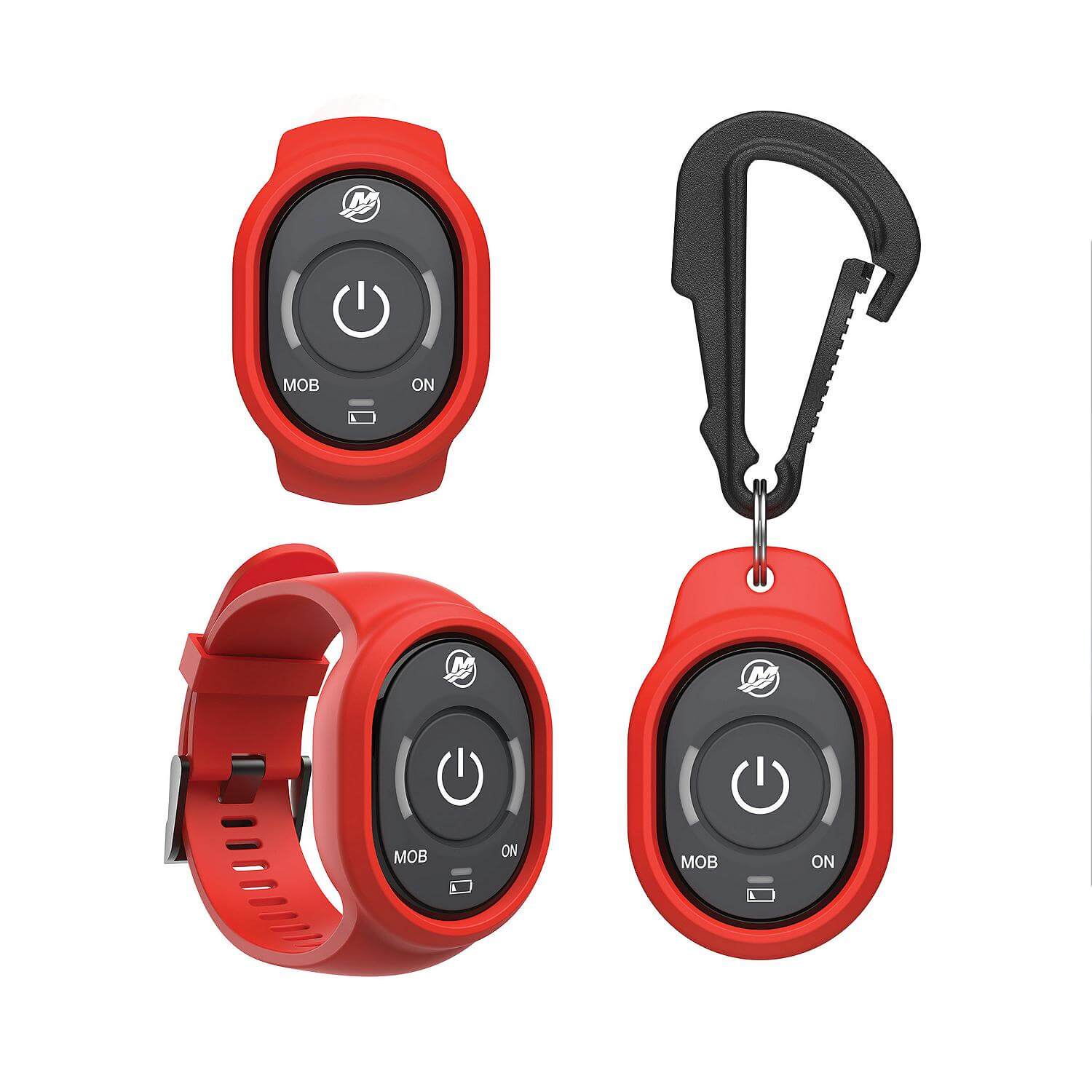 Wearable Fob Kit, Mercury SmartCraft Engines, Captain Fob, Wristband & Carabiner Clip, 8M6007943 - 8M6007943