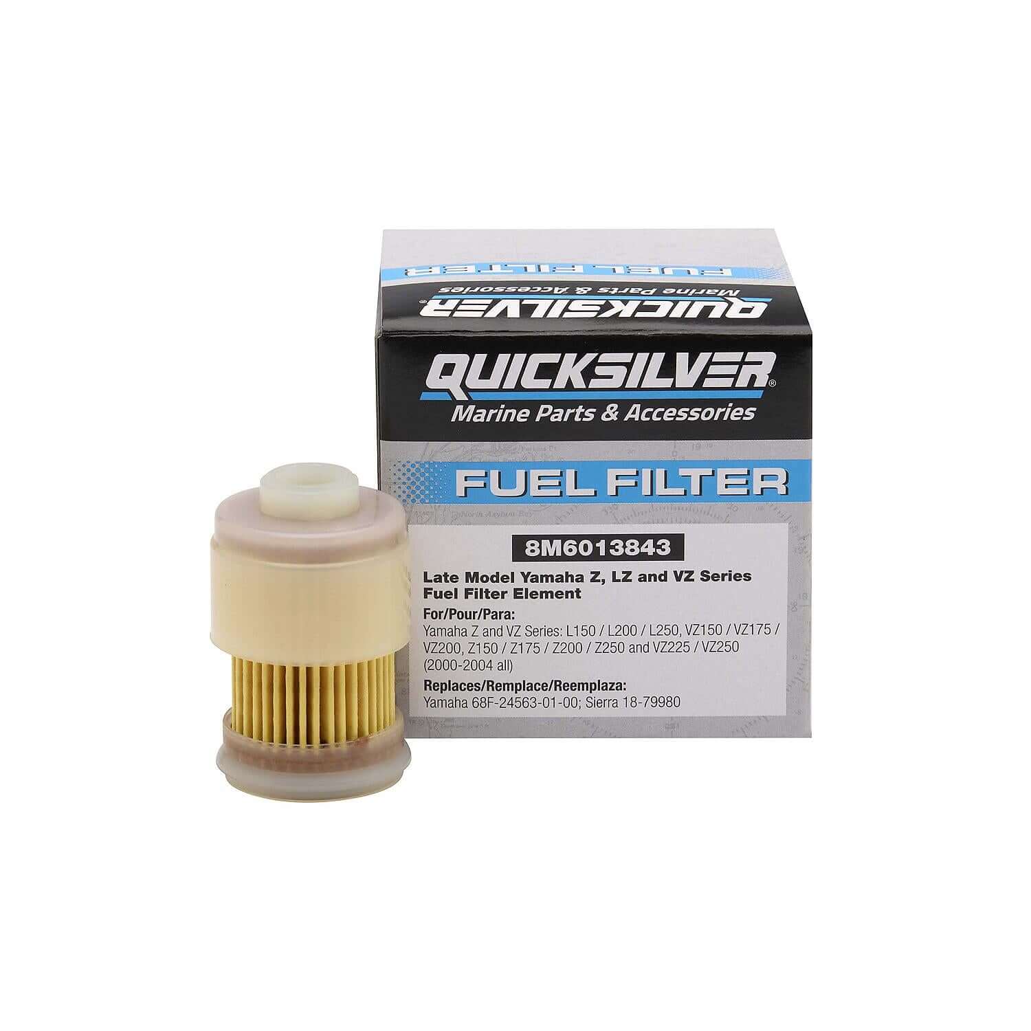 Quicksilver 8M6013843 Fuel Filter for Select Yamaha Z and VZ Series Outboards