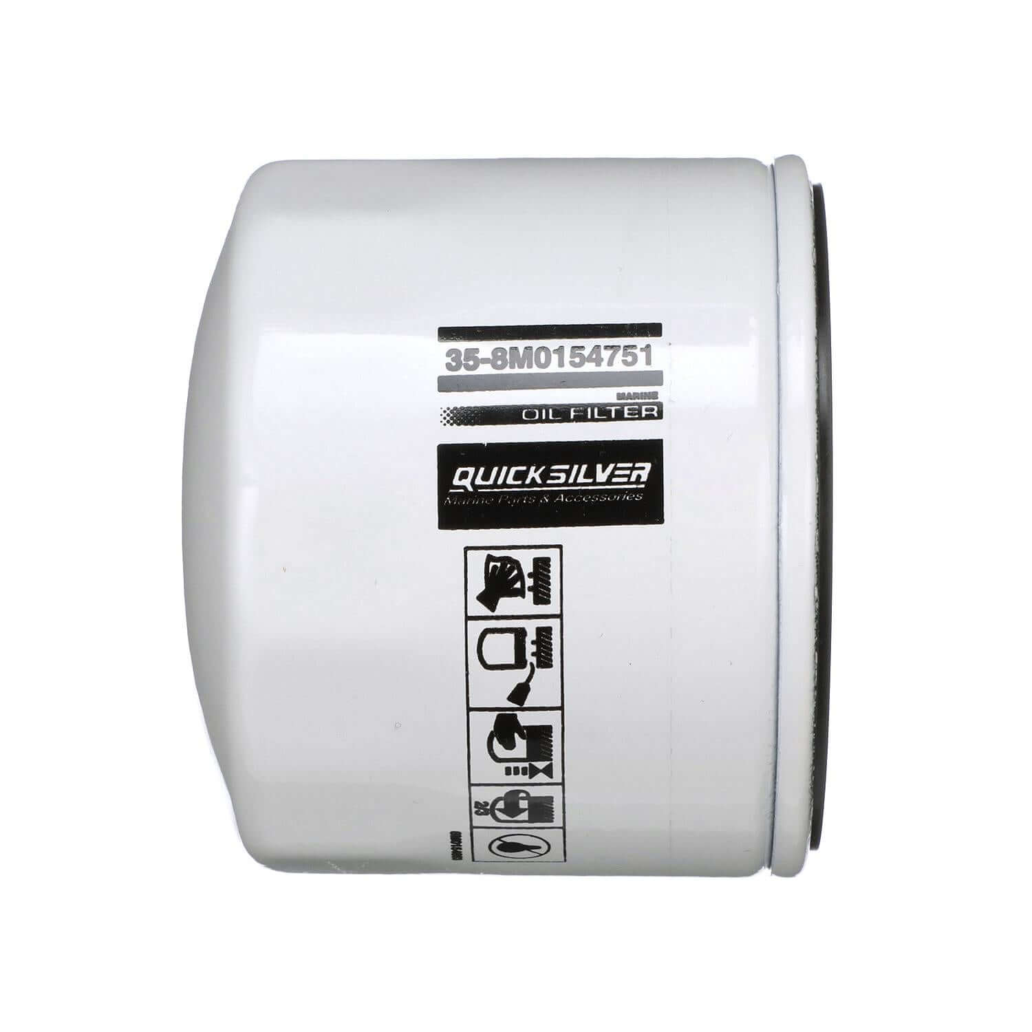 Quicksilver 8M0154751 20 Micron Oil Filter for Various Marine Engines