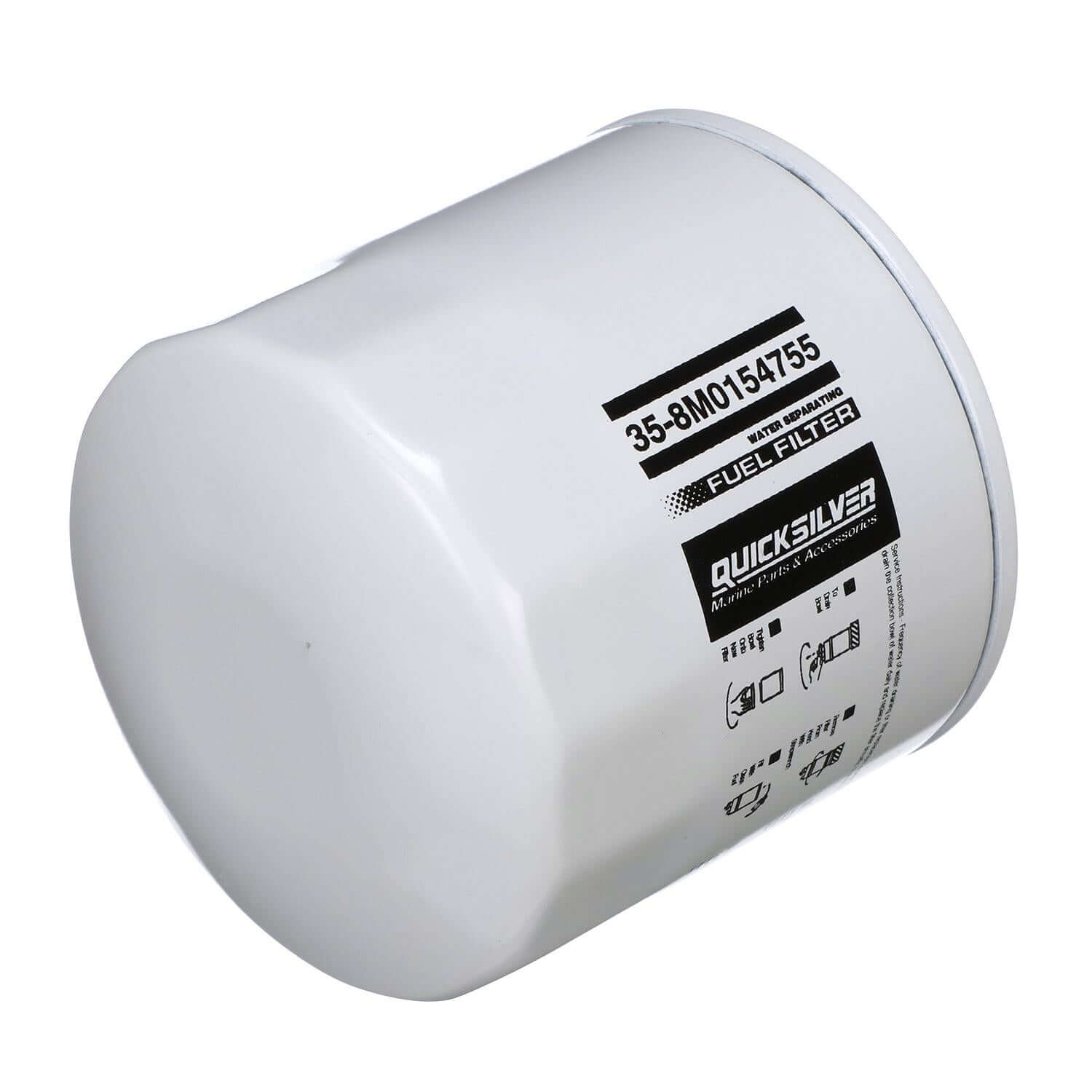 Quicksilver 8M0154755 Water Separating Fuel Filter for Various Marine Engines