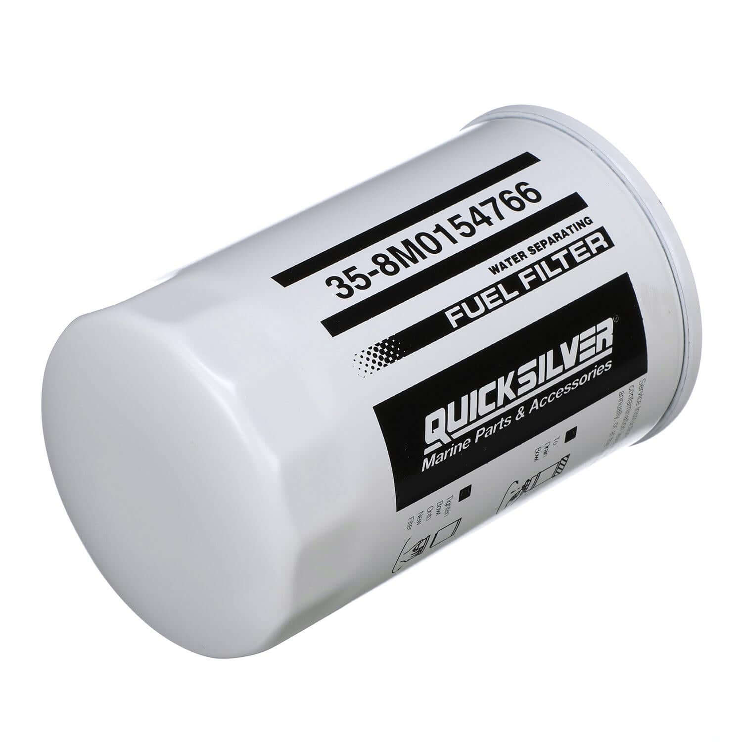 Quicksilver 8M0154766 Water Separating Fuel Filter for Select Yamaha 2-Stroke & 4-Stroke Outboards