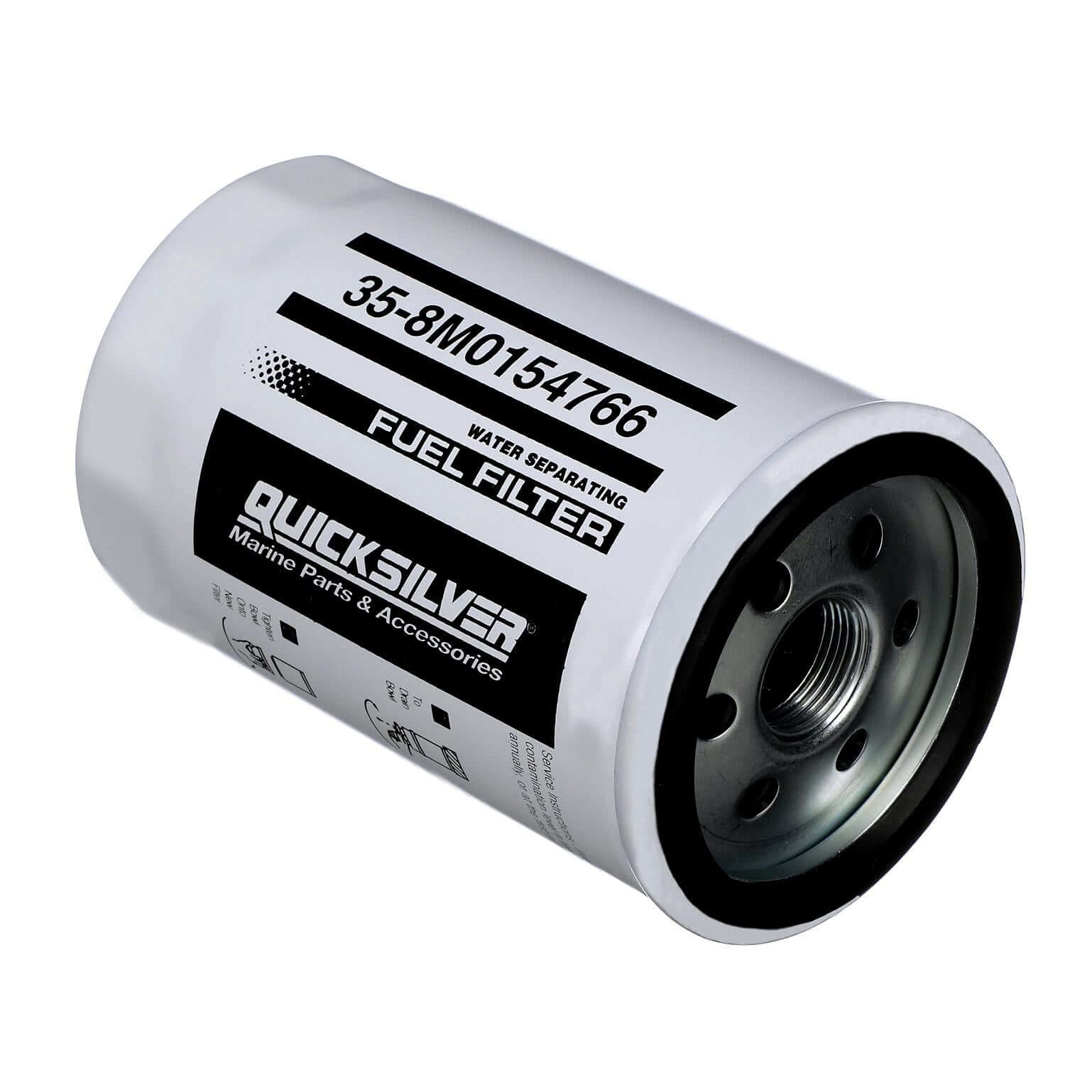 Quicksilver 8M0154766 Water Separating Fuel Filter for Select Yamaha 2-Stroke & 4-Stroke Outboards