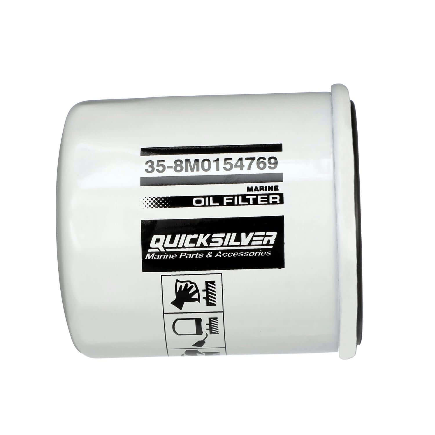 Quicksilver 8M0154769 20 Micron Oil Filter for Various Marine Engines