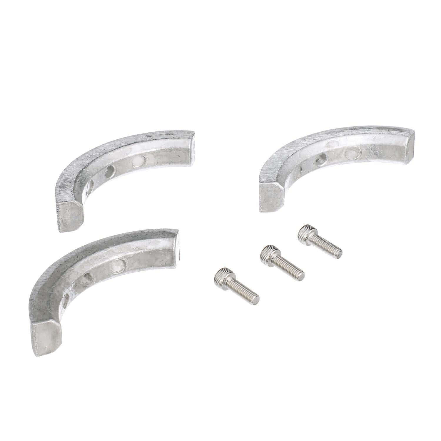 Quicksilver 8M6008002 Aluminum Anode 3-Piece Kit for Volvo Sterndrives - 8M6008002