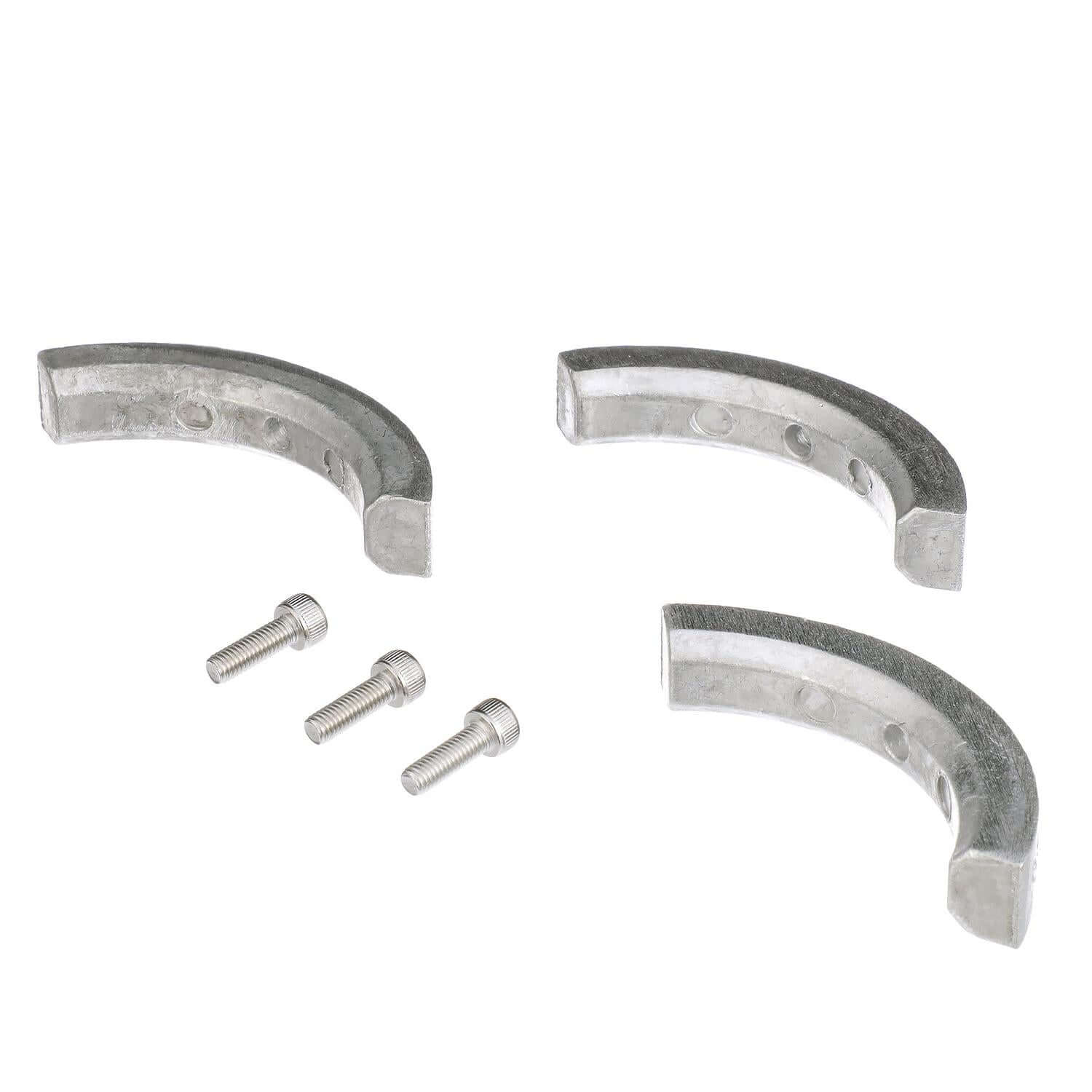 Quicksilver 8M6008002 Aluminum Anode 3-Piece Kit for Volvo Sterndrives - 8M6008002