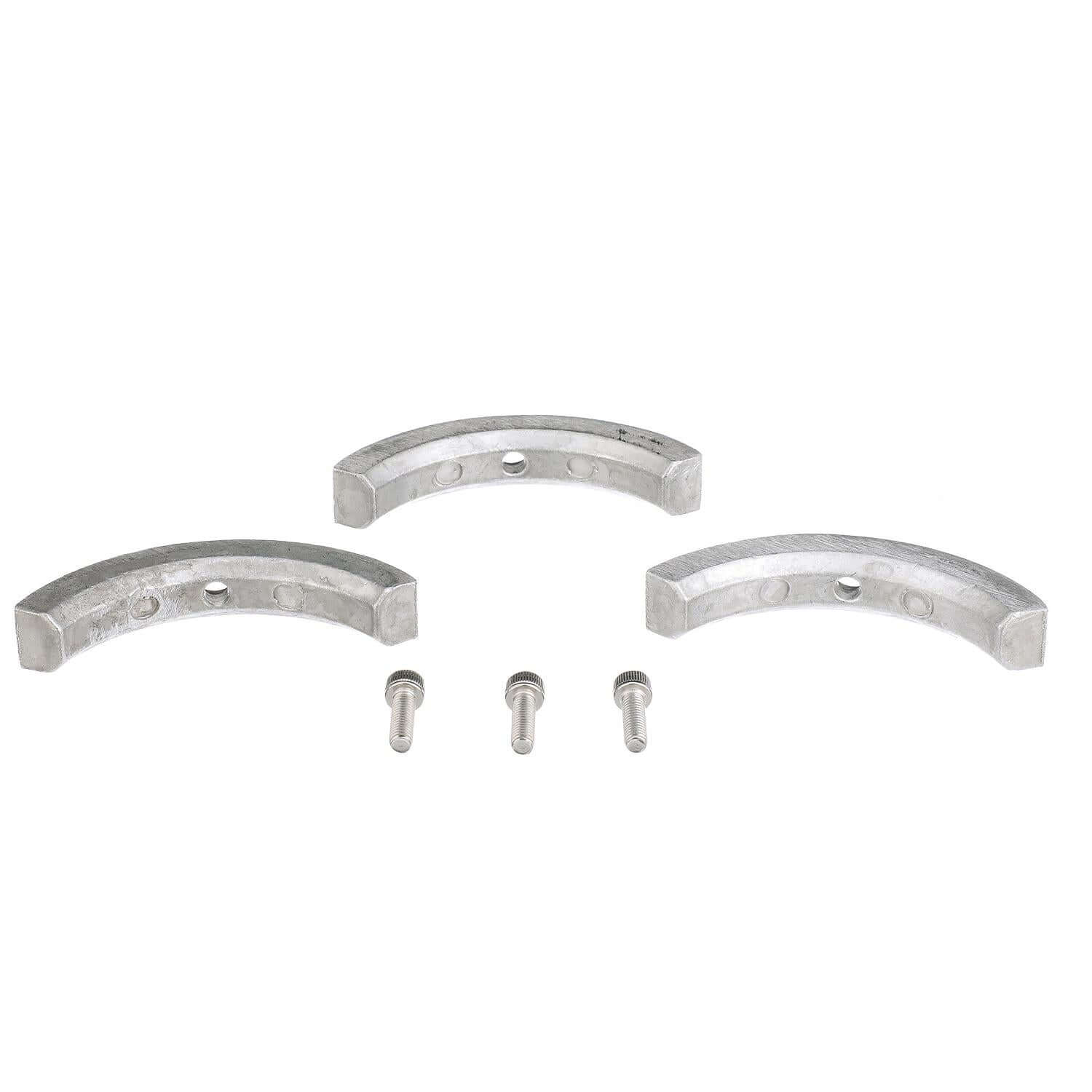 Quicksilver 8M6008002 Aluminum Anode 3-Piece Kit for Volvo Sterndrives - 8M6008002