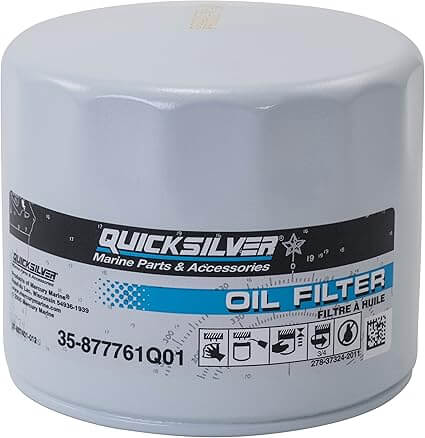 Quicksilver Oil Filter, 75-115hp FourStroke & 150hp EFI FourStroke Outboards 877761Q01