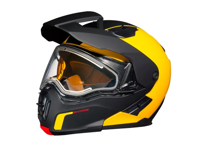 Ski-Doo Exome Sport Heated Helmet 929037 in Yellow, side view