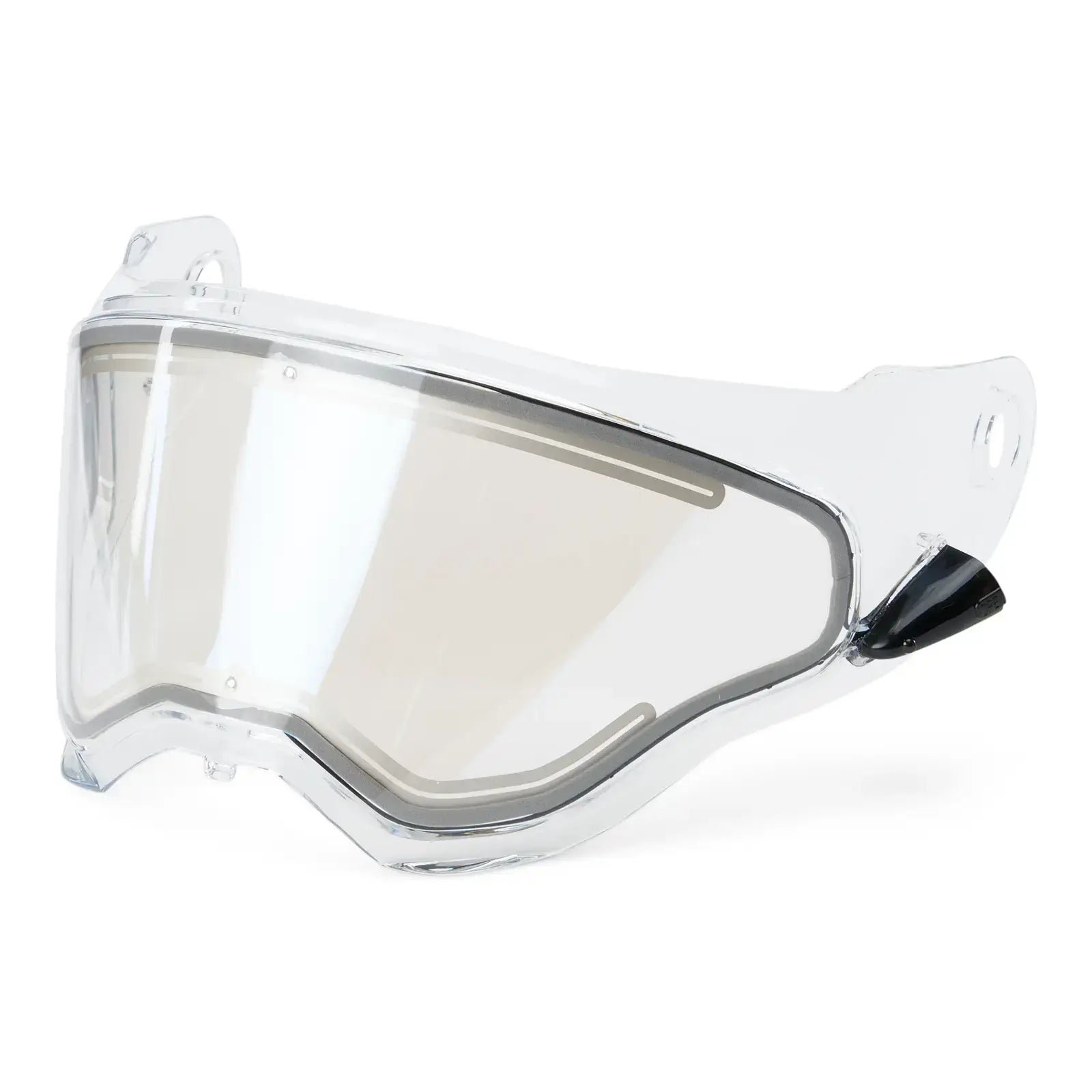 Clear goggles on a white background