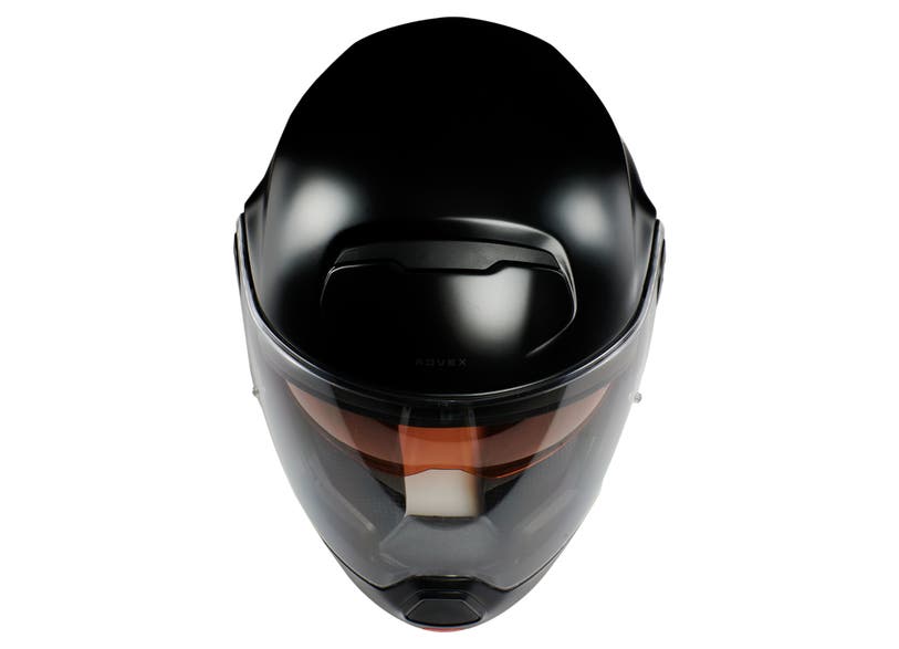 Can-Am On-Road Advex full-face helmet gloss black front view with tinted visor DOT ECE
