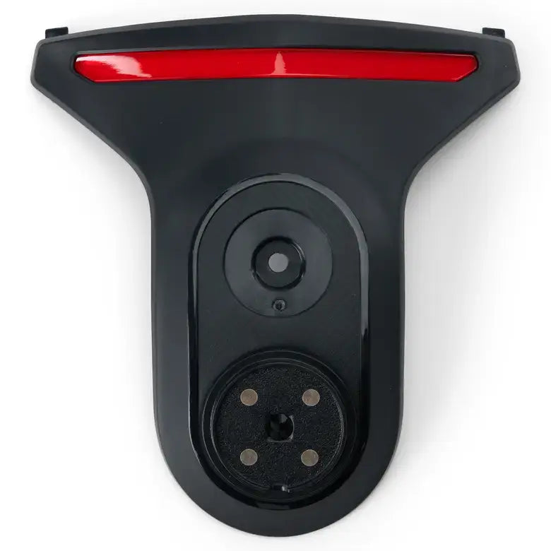 Rear light for snowmobile on white background