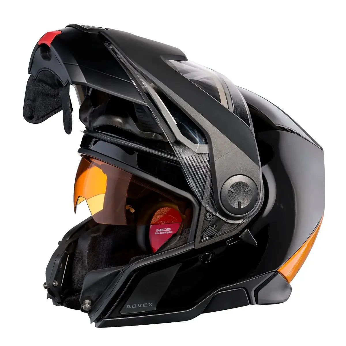 Casque chauffant Ski-Doo Advex Sport avec visière électrique (homologué DOT/ECE) - Orange