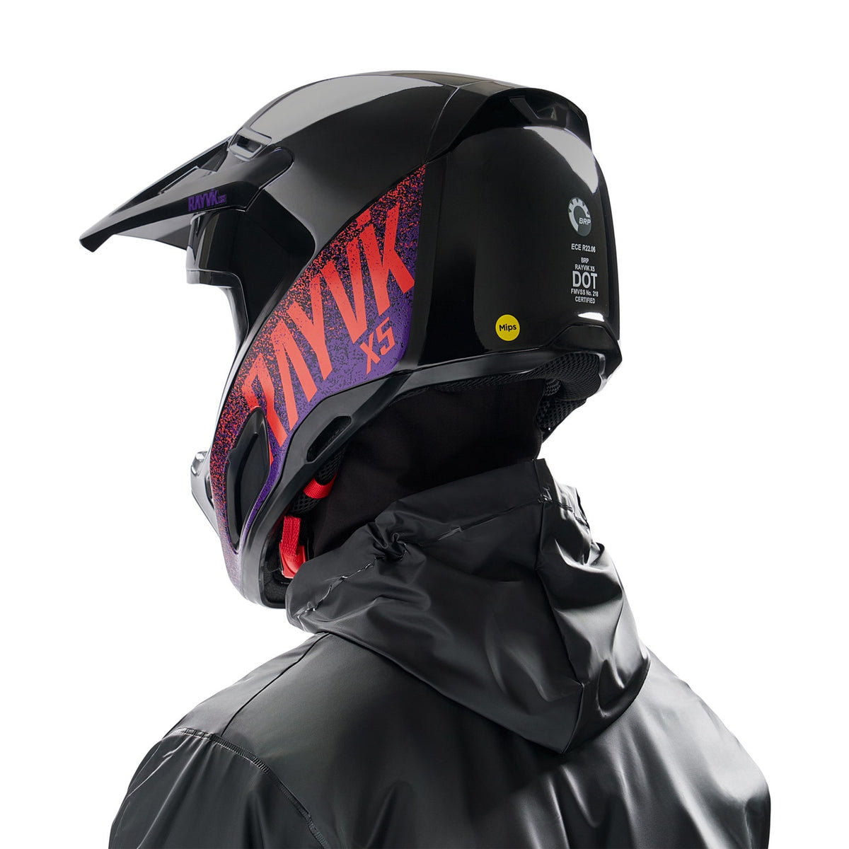 Ski-Doo Unisex Rayvik X5 Mips Helmet (DOT & ECE) - Purple M
