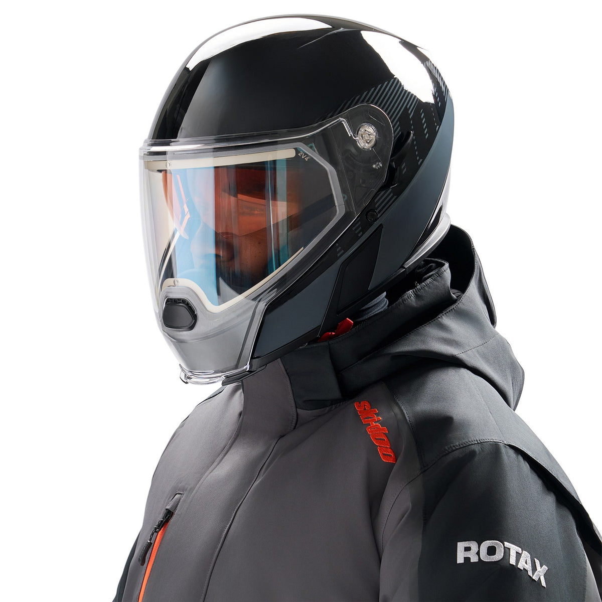 Ski-Doo Unisex Oxygen Flow Helmet (DOT) in Grey 929187, alternate view 2