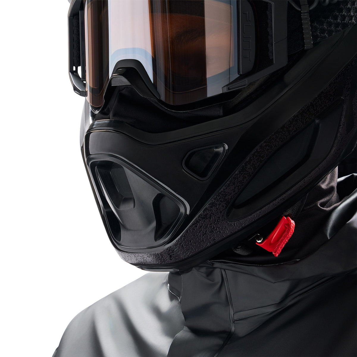 Ski-Doo Flint Winter Magnetic Face Mask, Black, 9400080090, alternate view 1