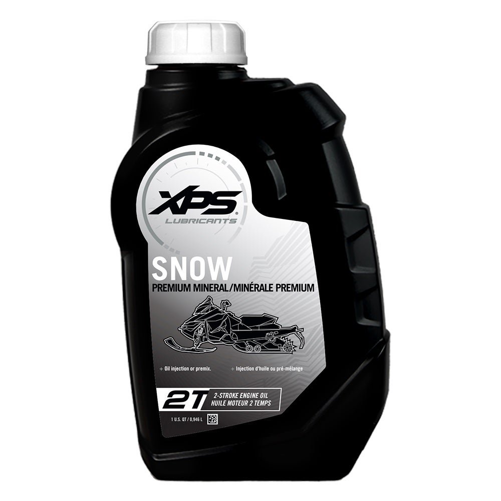 XPS Snow Premium Mineral 2T oil bottle for Ski-Doo 2-stroke snowmobile engines