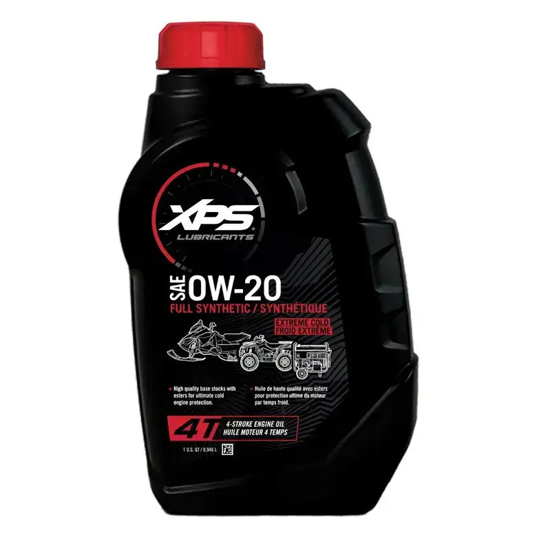 XPS Ski-Doo 4T 0W-20 Extreme Cold Synthetic Oil - Ultra Low-Temp 4-Stroke Lubricant, 977914
