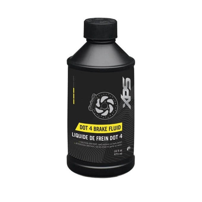XPS DOT 4 brake fluid bottle 473 ml black label with rotor icon