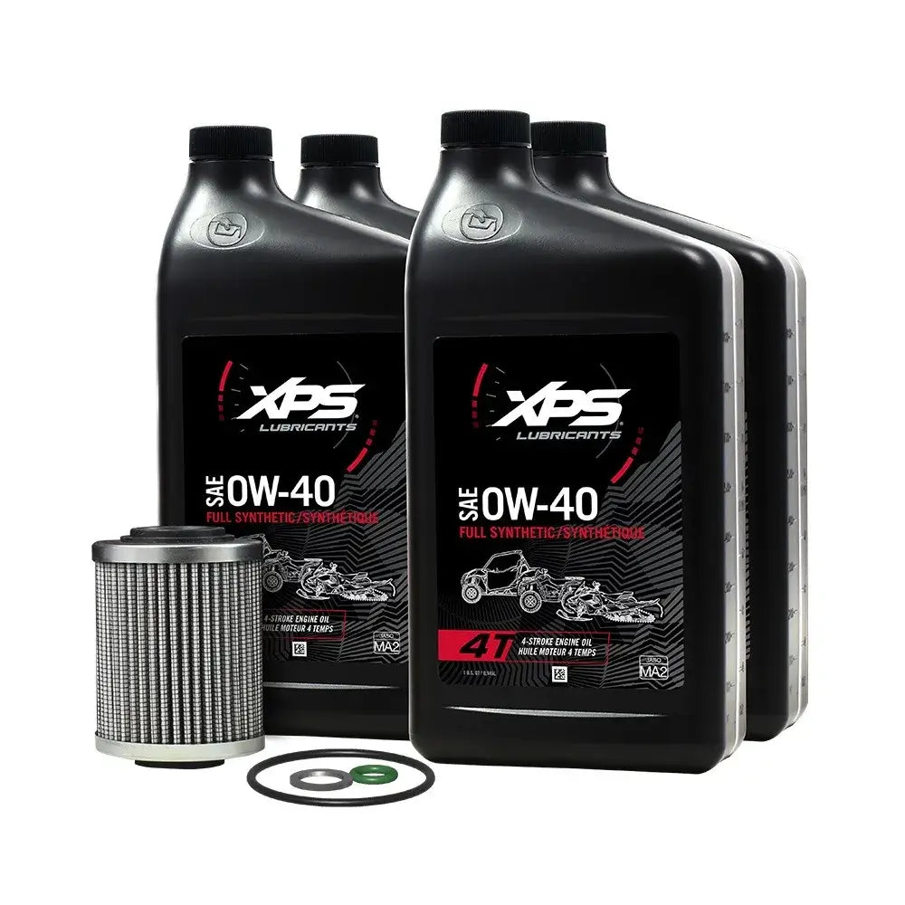XPS Ski-Doo 4T 0W-40 Synthetic Oil Change Kit For Rotax 1200 4-tec Engine, 9779255