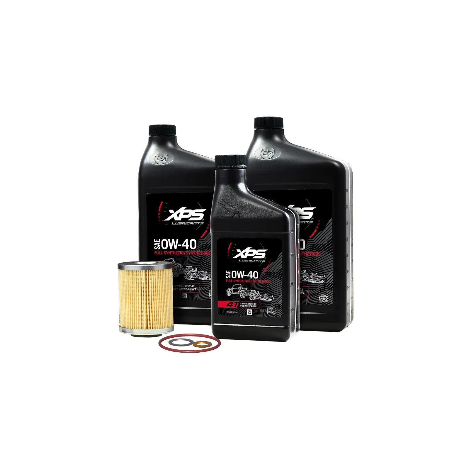 Kit de vidange d'huile synthétique XPS Can-am 4T 0W-40 pour moteur Rotax V-Twin de 500 cm³ ou plus, 9779259