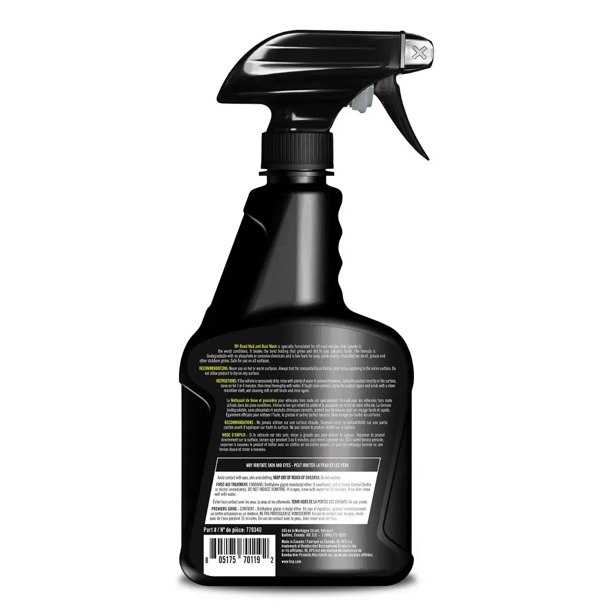 XPS Mud & Dust Wash Off-Road Cleaner 946 mL Spray Bottle, 9779340