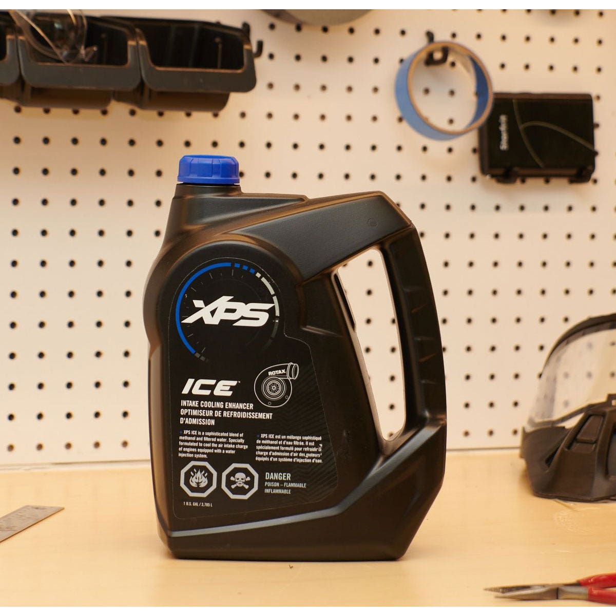 XPS ICE Intake Fluid Cooling Enhancer 1 gallon jug in a garage, 9779362