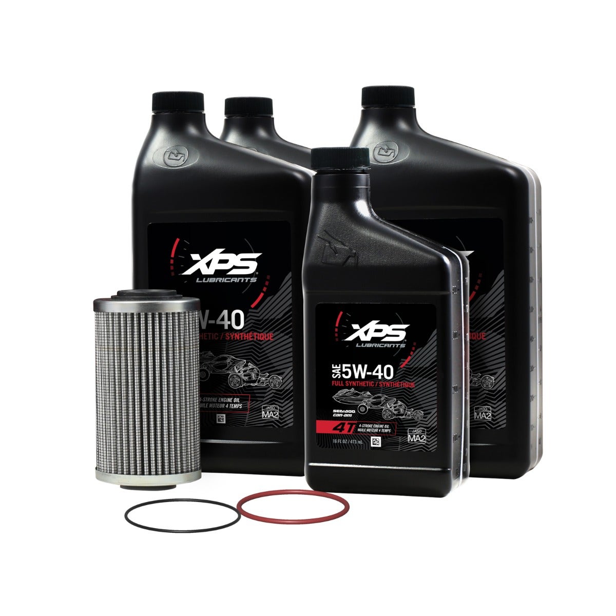 Kit de vidange d'huile synthétique XPS Sea-Doo 4T 5W-40 pour moteurs de 1 500 cm³ et plus - 9779486