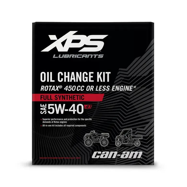 XPS Lubricants oil change kit for Can-Am vehicles on a white background