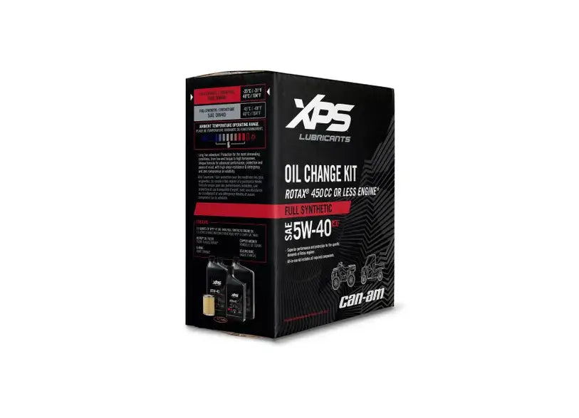 Kit de vidange d'huile synthétique complète XPS Ski-Doo 4T 5W-40 pour moteur Rotax de 450 cc ou moins, 9779487