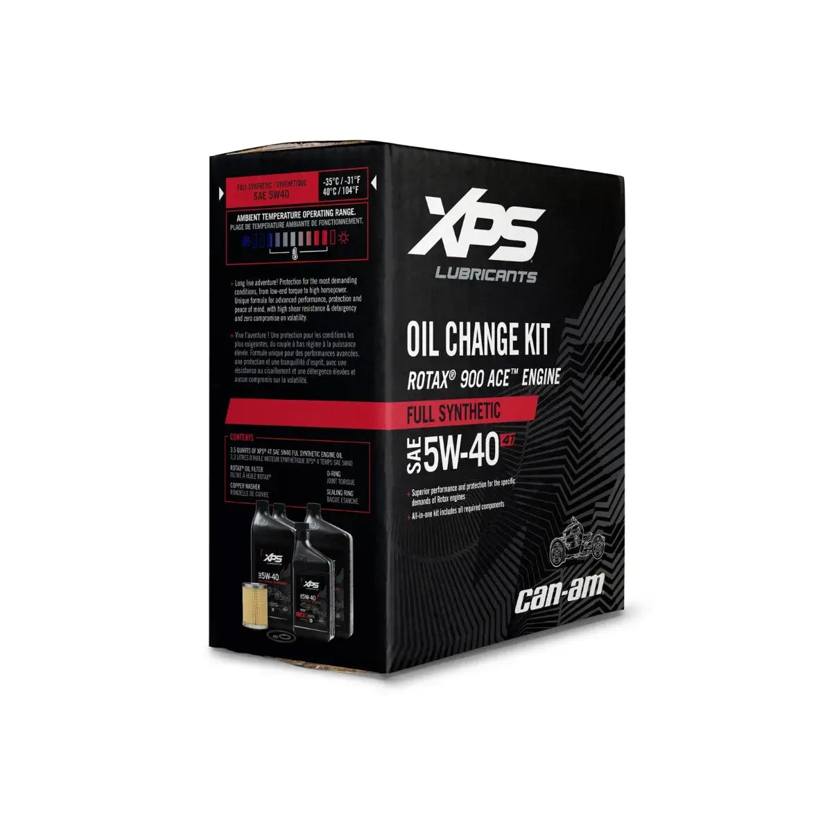 XPS Ryker 4T 5W-40 Full Synthetic Oil Change Kit for Rotax 900 CC engine, 9779491