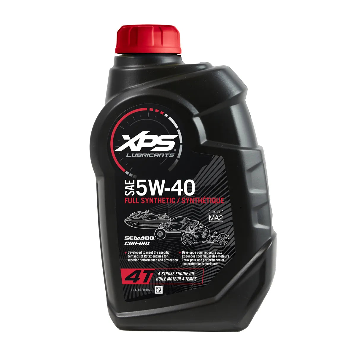 Huile synthétique complète XPS Sea-Doo Can-Am 4T 5W-40, 9779492 / 9779493