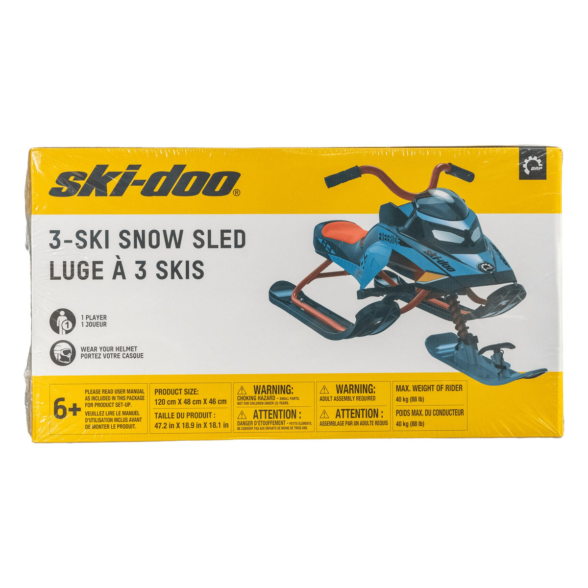 Ski-Doo 3-Ski Snow Sled 2027 Freeride Edition B108150080 - box front