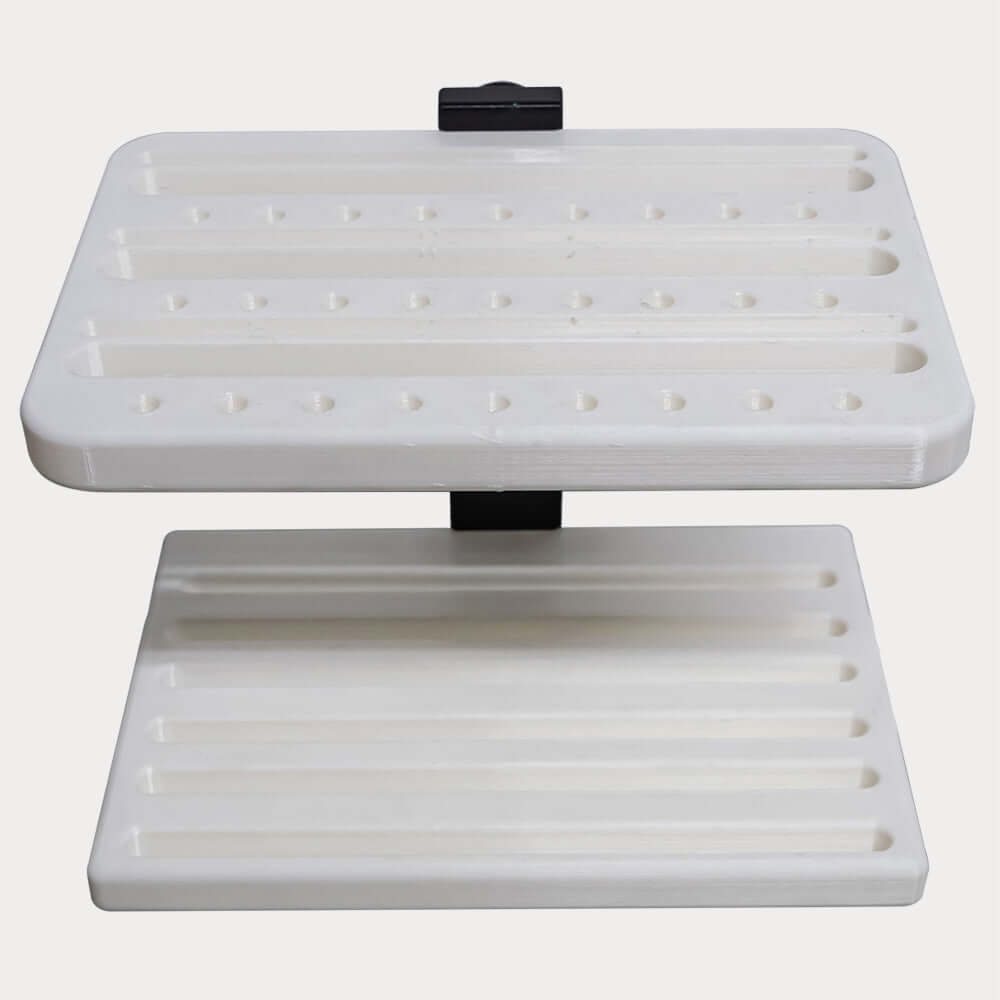 Custom Fishing Solutions Rectangular Spoon Holder – Boat Lure & Spoon Rack for Track Mount Systems | 50% Off Fishing Sale