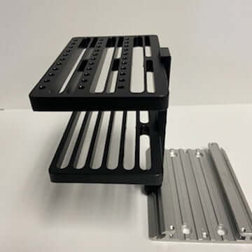 Custom Fishing Solutions Rectangular Spoon Holder – Boat Lure & Spoon Rack for Track Mount Systems | 50% Off Fishing Sale