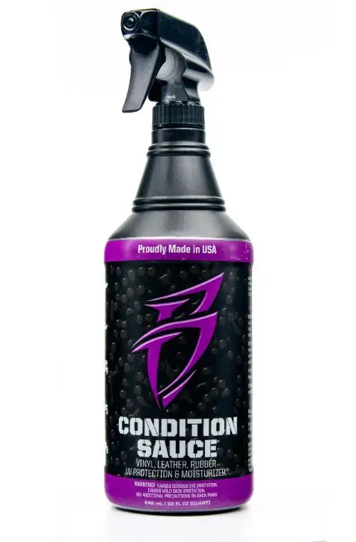 Bling Sauce Cleaning/Detailing Kit 4 Pack Hot Sauce, Quickie Sauce, Vinyl & Condition Sauce, Each 32oz Bottles