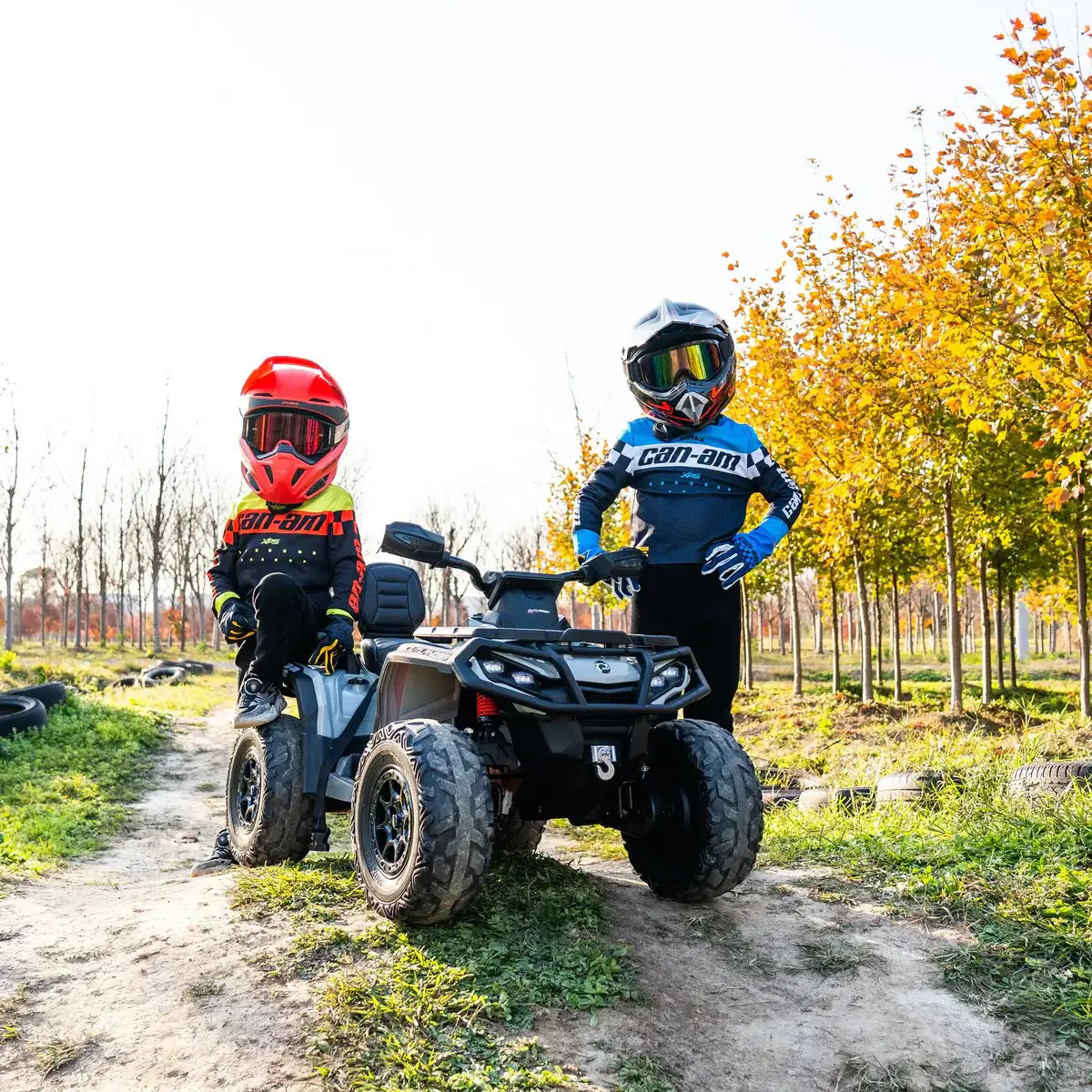 Can Am Outlander 24V ATV Porteur, 2 Places, BLEU, FR9440-BLEU