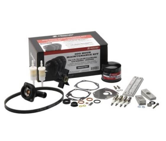 300 hour maintenance kit with various components on a white background