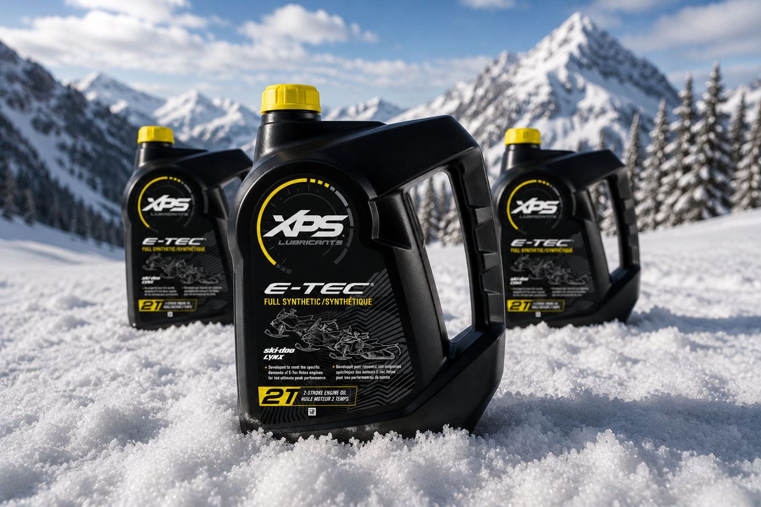 XPS Ski-Doo 2T E-TEC Synthetic Oil - High-Performance 2-Stroke Snowmobile Oil 979126 / 9779127 - BEST SELLER