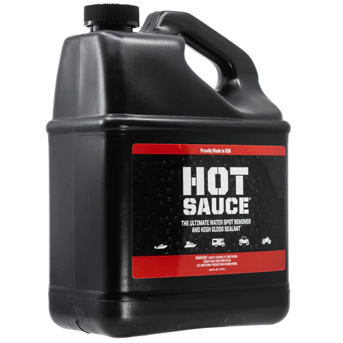Bling Sauce Hot Sauce Premium Hard Water Spot Remover with High Gloss Seal, 1 US GALLON, HSC03785 | BEST SELLER
