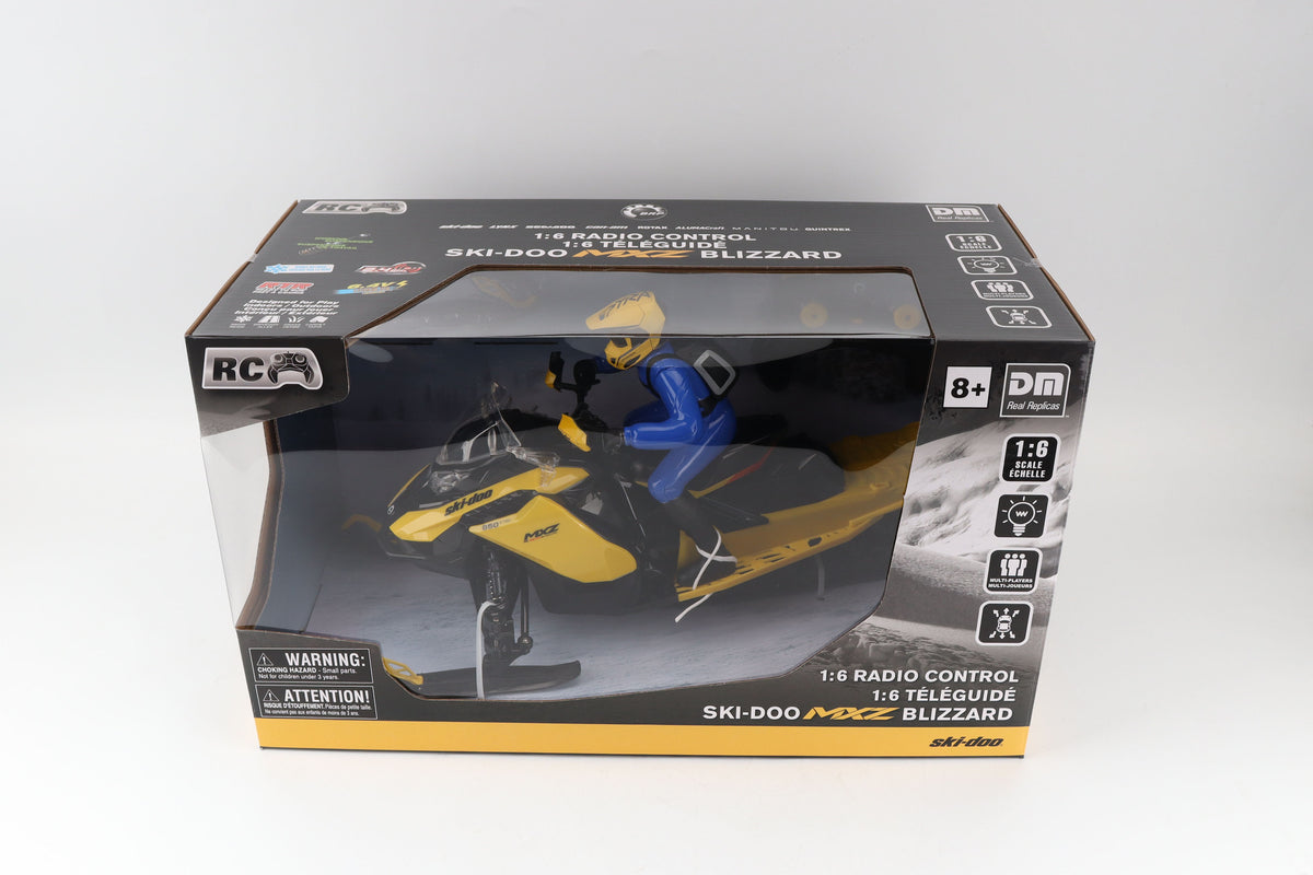 Motoneige Ski-Doo MXZ RC Blizzard 1:6 – Véhicule d'aventure hivernale télécommandé | LIQUIDATION