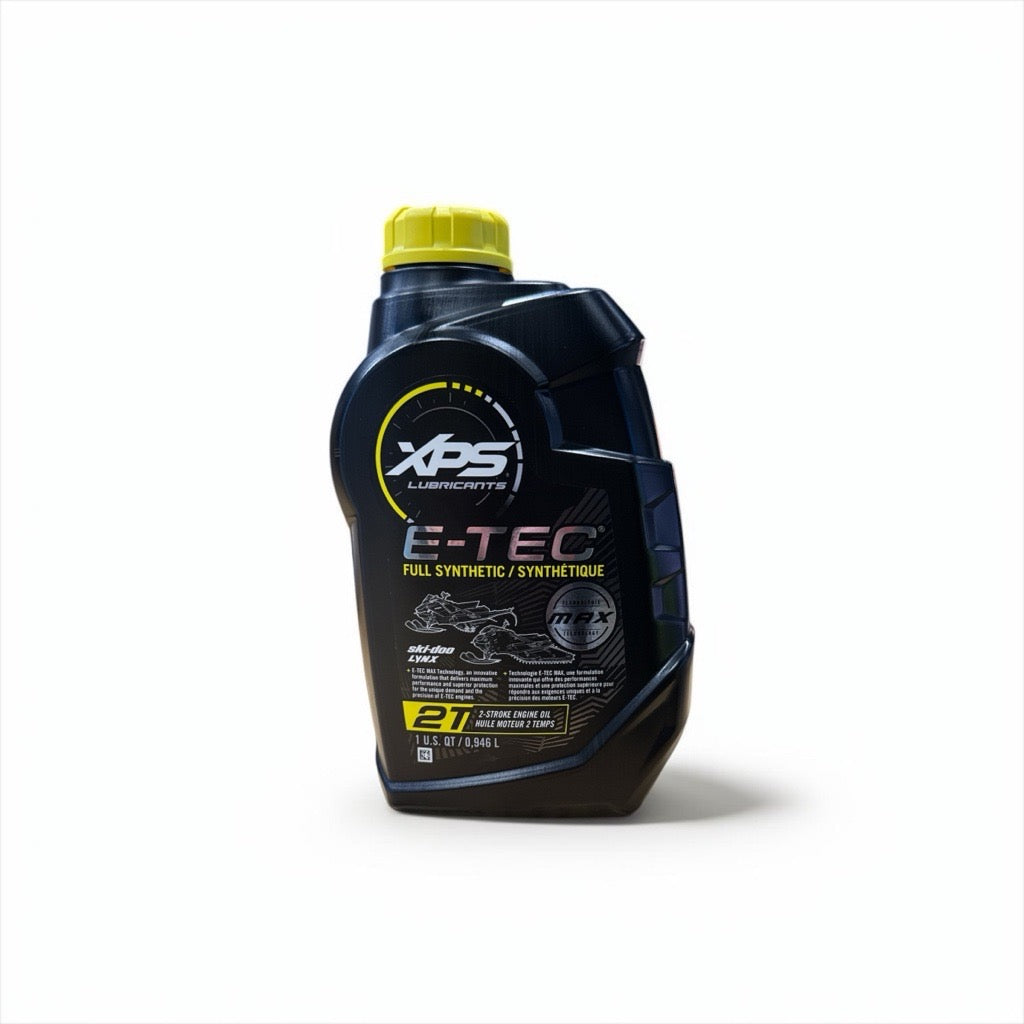 XPS E-TEC MAX full synthetic 2-stroke snowmobile oil bottle 1 US quart Ski-Doo Lynx