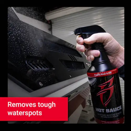 Bling Sauce Hot Sauce Premium Hard Water Spot Remover, Black, 32 oz. HSC00946